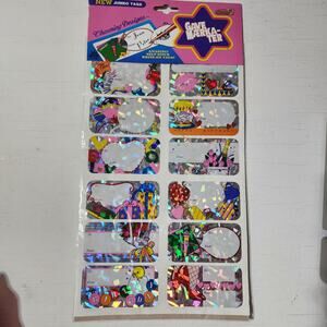 Vintage "Charming Designs" Self Stick Write - on Tags